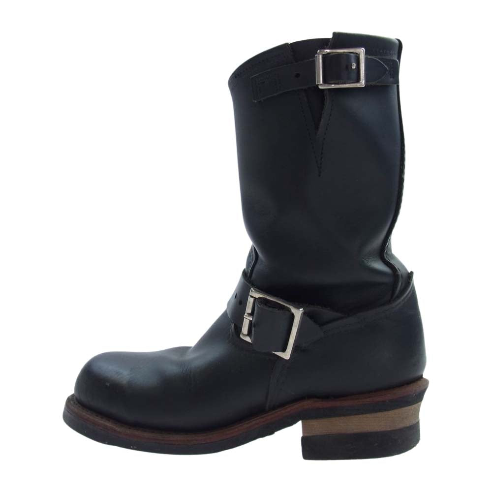 RED WING レッドウィング 2268 USA製 羽タグ ENGINEER ST エンジニア スチールトゥ ブーツ ブラック系 US5D【中古】