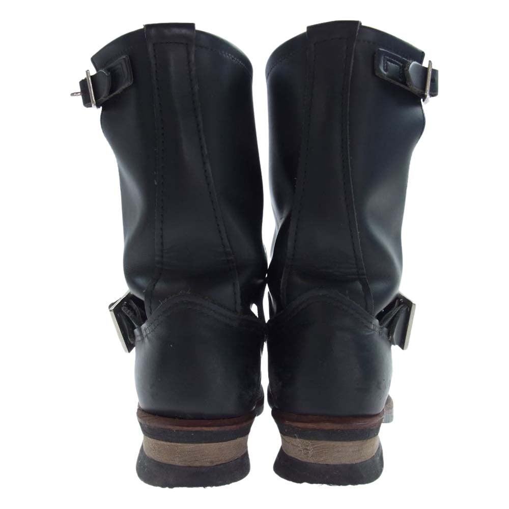 RED WING レッドウィング 2268 USA製 羽タグ ENGINEER ST エンジニア スチールトゥ ブーツ ブラック系 US5D【中古】