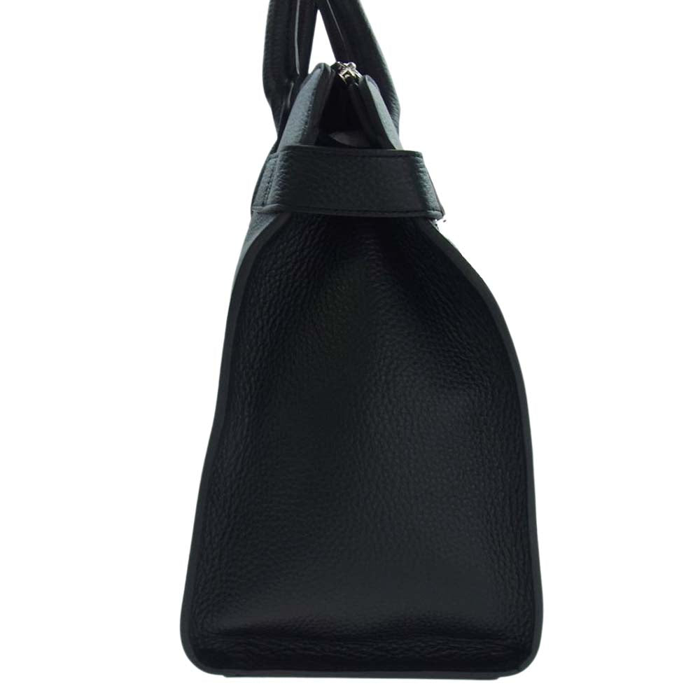 PELLE MORBIDA ペッレモルビダ PMO-MB068A Maiden Voyage メイデン ボヤ?ジュ シュリンク レザー ボストン バッグ ブラック系【極上美品】【中古】