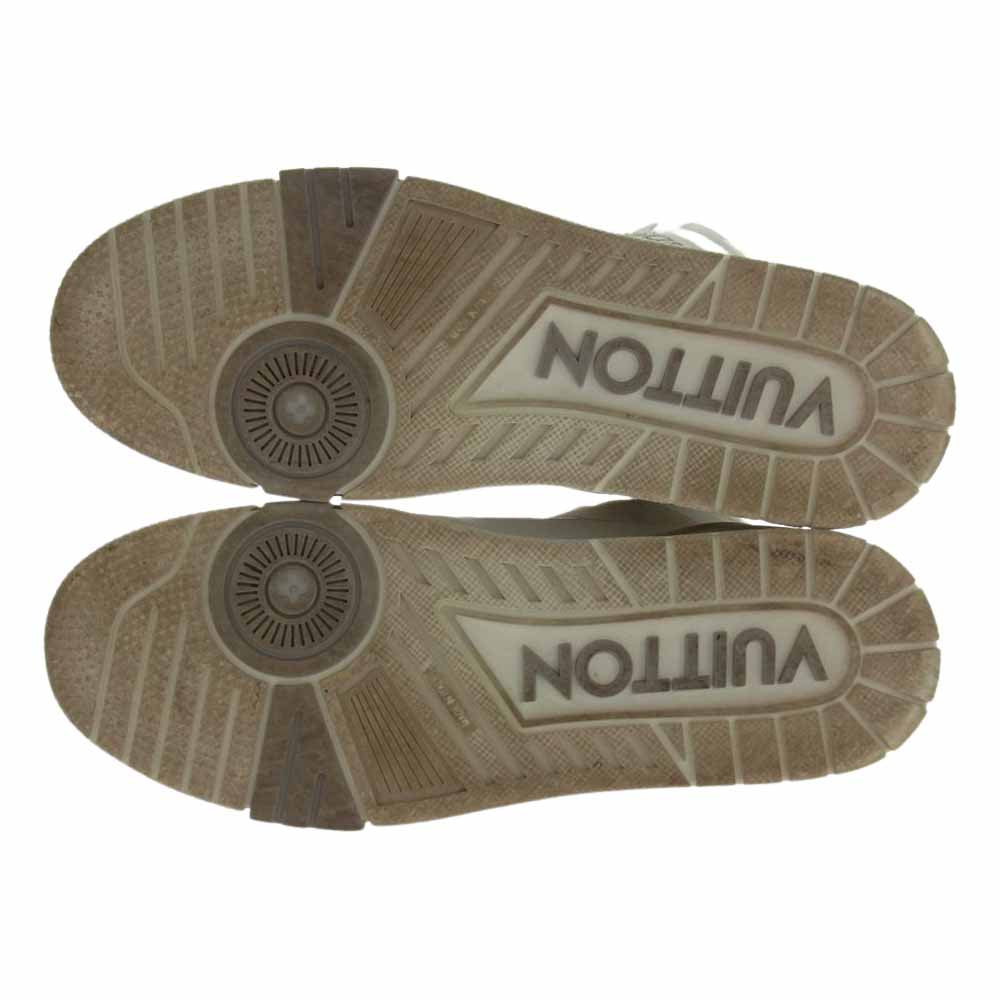 LOUIS VUITTON ルイ・ヴィトン 20SS 1A7P25 LV トレイナー ライン ハイカット スニーカー ホワイト ホワイト系 8【中古】