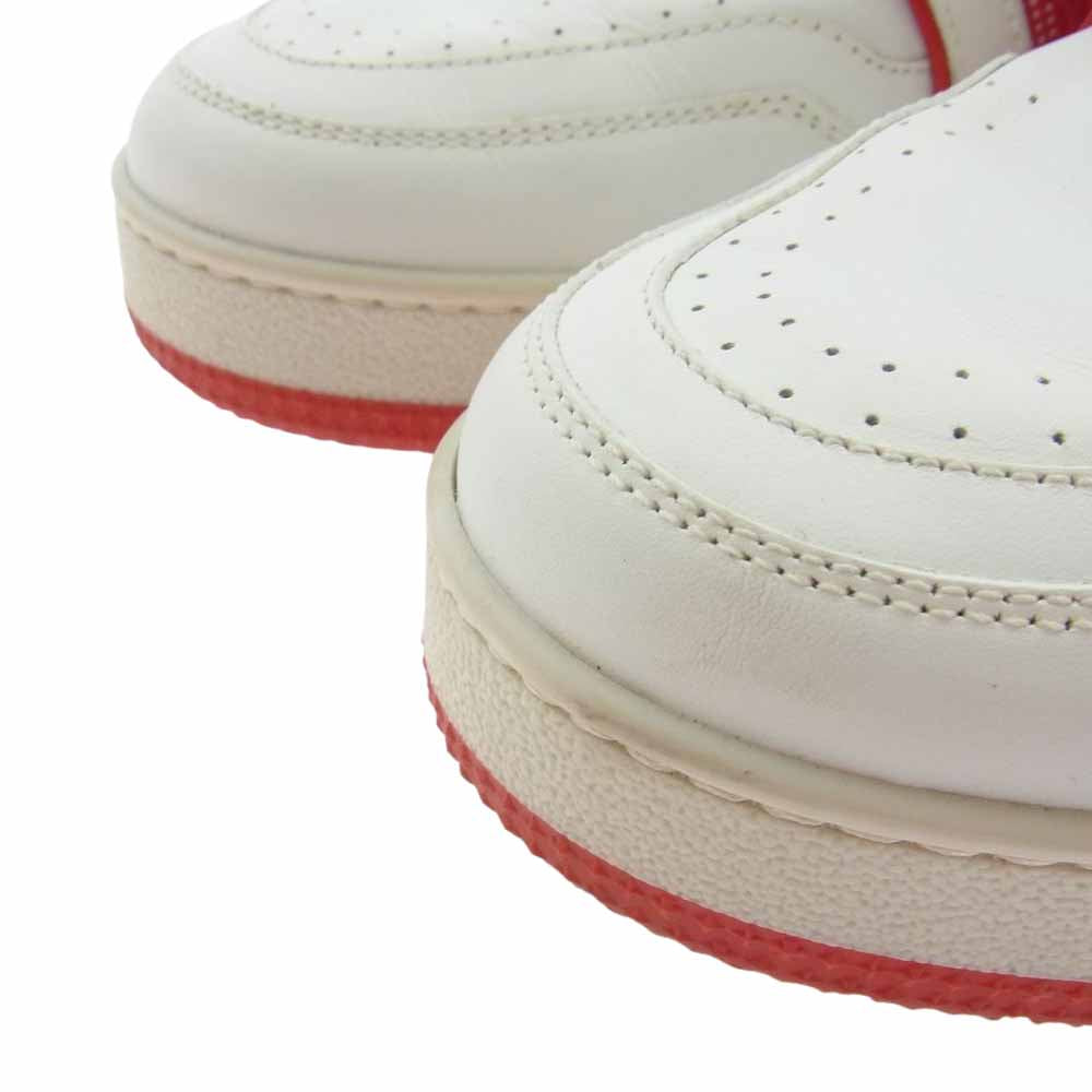 LOUIS VUITTON ルイ・ヴィトン 19SS 1A54IA LV トレイナー ライン スニーカー レザー ハイカット スニーカー ホワイト×レッド 8【中古】