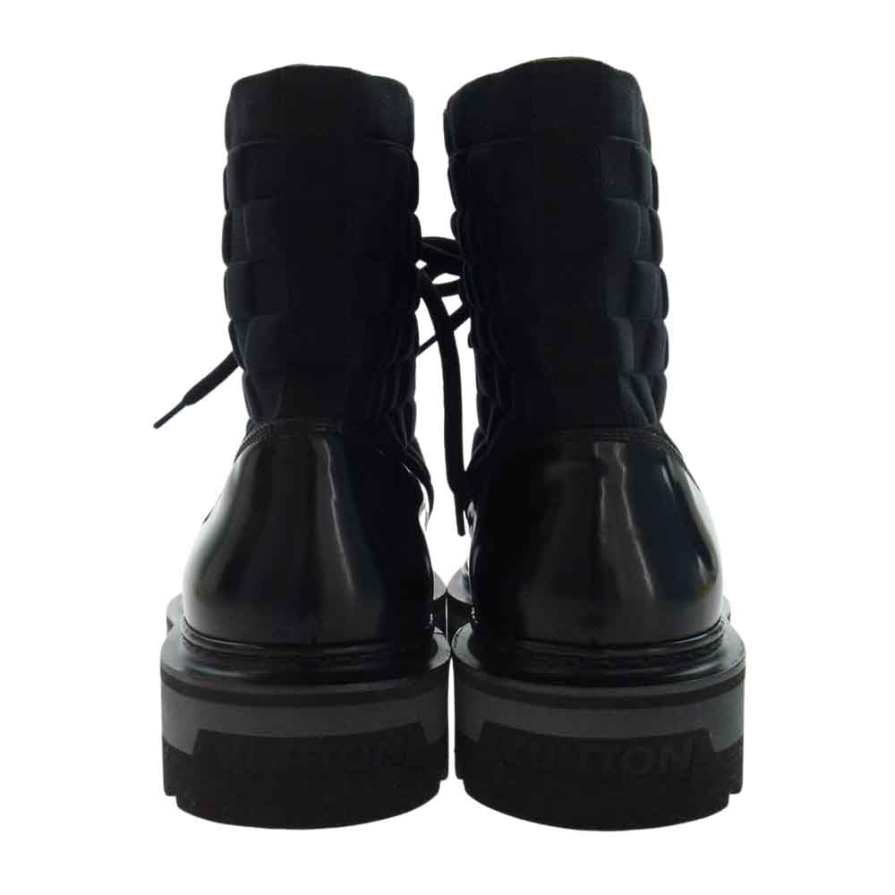 LOUIS VUITTON ルイ・ヴィトン 1A9ACN LVレンジャーライン ダミエ レザー アンクルブーツ ブラック系 8【中古】