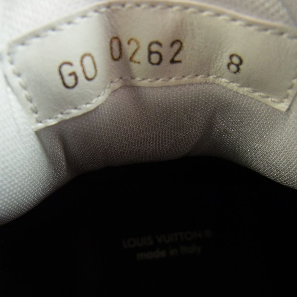 LOUIS VUITTON ルイ・ヴィトン 22AW 1AAHC6 LV トレイナー 2 ライン ハイカット スニーカー ブラック×ブルー ブラック×ブルー 8【中古】