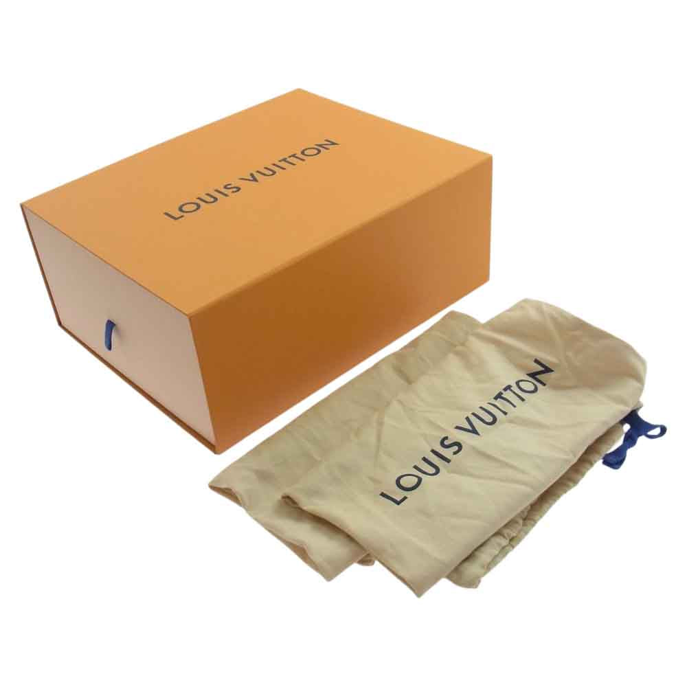LOUIS VUITTON ルイ・ヴィトン 22AW 1AAHC6 LV トレイナー 2 ライン ハイカット スニーカー ブラック×ブルー ブラック×ブルー 8【中古】
