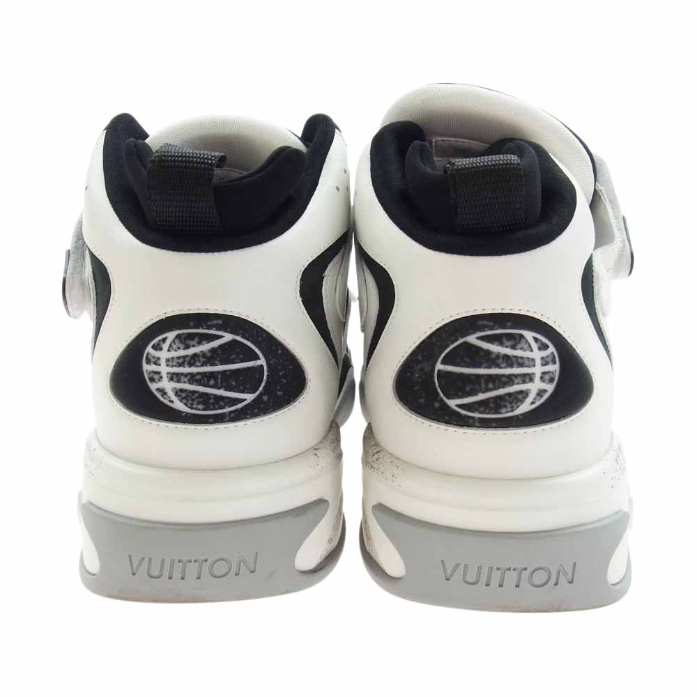 LOUIS VUITTON ルイ・ヴィトン 22AW 1AAH95 LV トレイナー 2 ライン ハイカット スニーカー ブラック×ホワイト ブラック×ホワイト 8【中古】