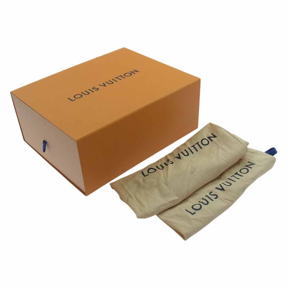 LOUIS VUITTON ルイ・ヴィトン 22AW 1AAH95 LV トレイナー 2 ライン ハイカット スニーカー ブラック×ホワイト ブラック×ホワイト 8【中古】