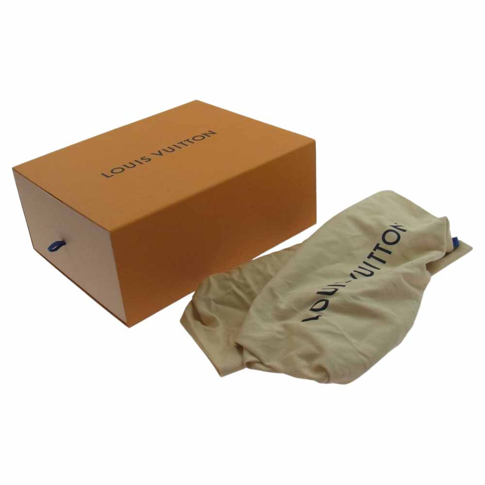LOUIS VUITTON ルイ・ヴィトン 22AW 1AARDC LV トレイナー 2 ライン ハイカット スニーカー ホワイト×グリーン ホワイト×グリーン 8【新古品】【未使用】【中古】