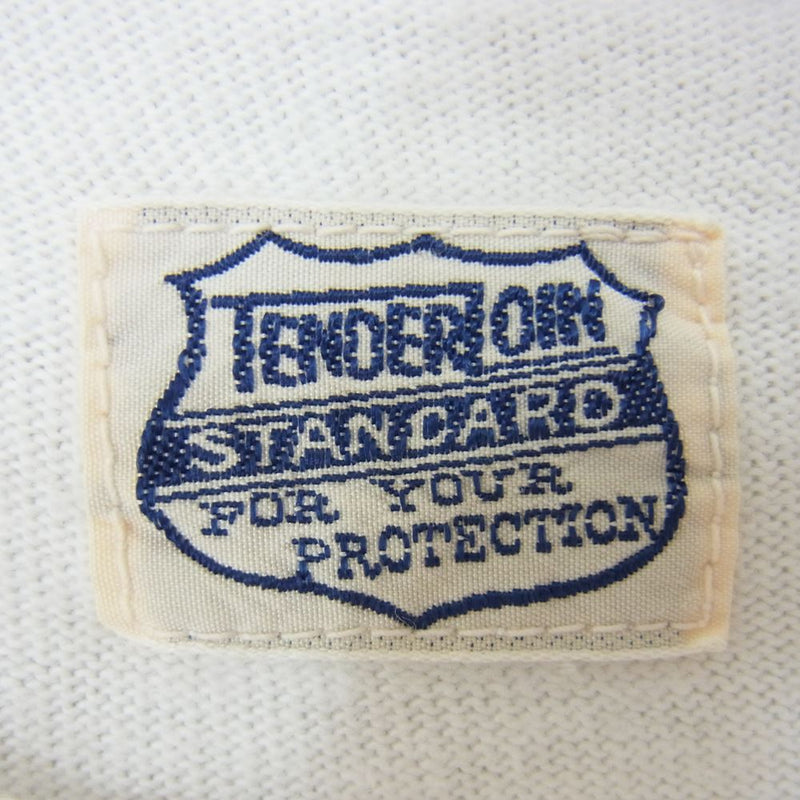 TENDERLOIN テンダーロイン Ｔシャツ T-TEE フロントロゴプリント クルーネック 半袖 Tシャツ ホワイト系