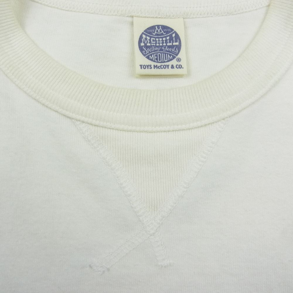 TOY'S McCOY トイズマッコイ TMC2130 MILITARY TEE SHIRT US ARMY 1ST CAVALRY DEATH FROM ABOVE 前V 半袖 Tシャツ ホワイト系 M【中古】