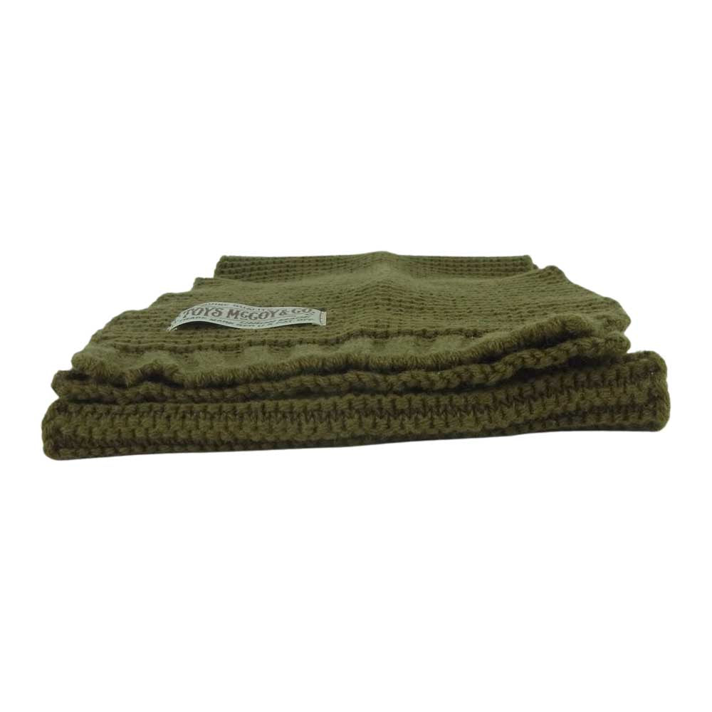 TOY'S McCOY トイズマッコイ TMA1634 MILITARY KNIT MUFFLER RED CROSS ミリタリー ニット マフラー カーキ系【中古】