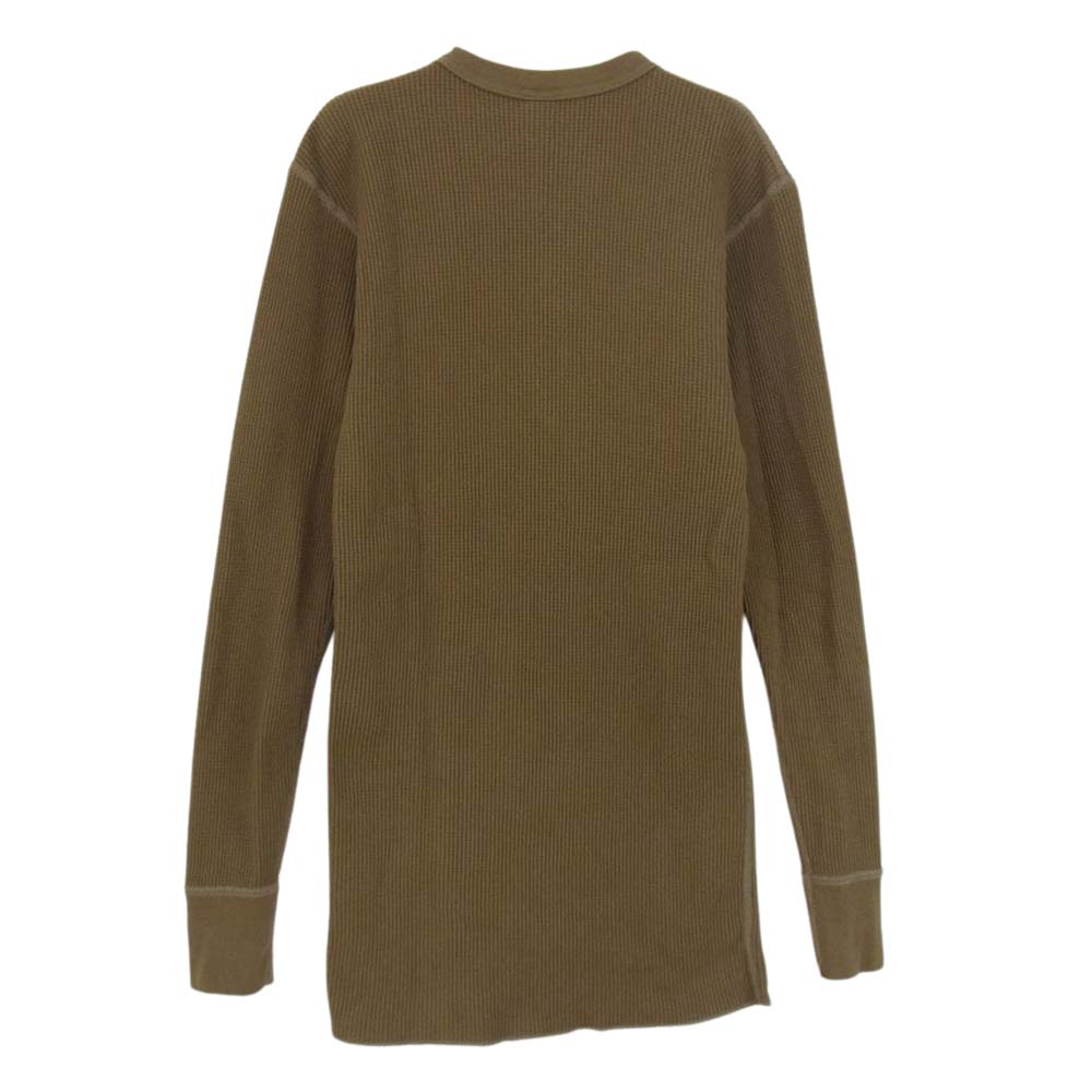 TOY'S McCOY トイズマッコイ WAFFLE CREW NECK SHIRT ワッフル クルーネック サーマル カットソー Tシャツ カーキ カーキ系【中古】