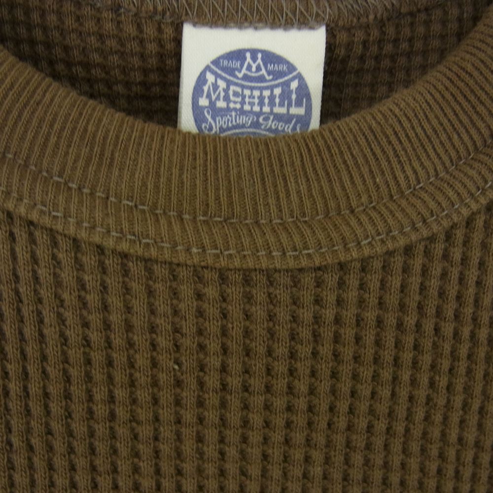 TOY'S McCOY トイズマッコイ WAFFLE CREW NECK SHIRT ワッフル クルーネック サーマル カットソー Tシャツ カーキ カーキ系【中古】