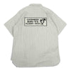 Buzz Rickson's バズリクソンズ SKUNK WORKS スカンクワークス ストライプ パッチ S/S 半袖 ワークシャツ オフホワイト系 M【中古】