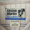 Buzz Rickson's バズリクソンズ SKUNK WORKS スカンクワークス ストライプ パッチ S/S 半袖 ワークシャツ オフホワイト系 M【中古】