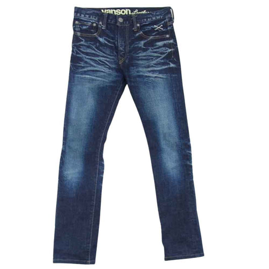 VANSON バンソン Lot.702 nvbl-702 5ポケット スキニーパンツ リジッド ストレッチ デニムパンツ ジーンズ インディゴブルー系 30【中古】