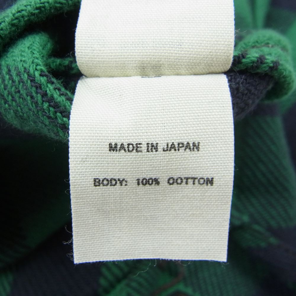 TOY'S McCOY トイズマッコイ TMS2107 McHILL OVERALLS マックヒルオーバーオール BUFFALO PLAID SHIRT JOMO 1938 バッファローチェック ネルシャツ グリーン系 14【中古】