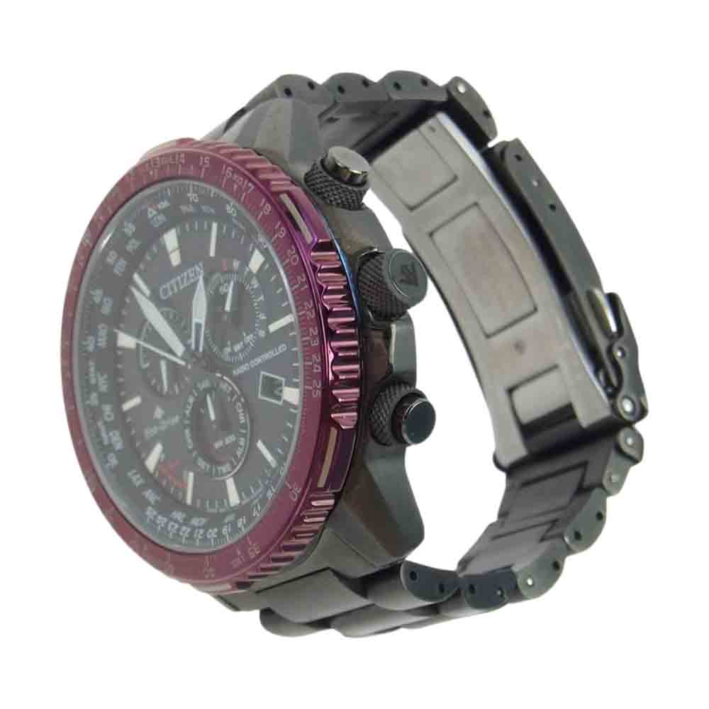 CITIZEN シチズン E660-A17W209 PROMASTER プロマスター スカイ エコドライブ 電波ソーラー ウォッチ 腕時計 ピンク系 メタルブラック系【中古】