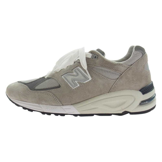 NEW BALANCE ニューバランス M990GY2 スエード ローカット スニーカー  チャコールグレー系 28cm【中古】