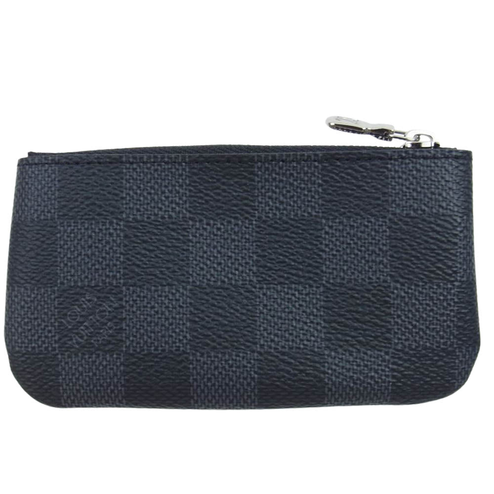 LOUIS VUITTON ルイ・ヴィトン N60155 ダミエグラフィット ポシェット クレ コインケース 小銭入れ ブラック系【中古】
