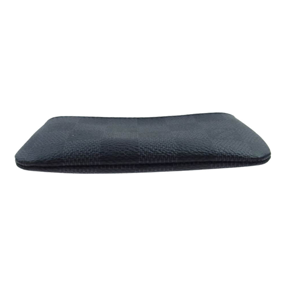 LOUIS VUITTON ルイ・ヴィトン N60155 ダミエグラフィット ポシェット クレ コインケース 小銭入れ ブラック系【中古】