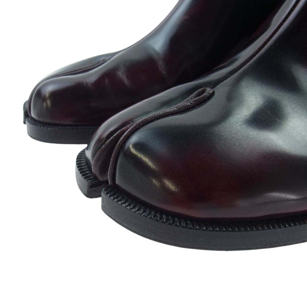 MAISON MARGIELA メゾンマルジェラ 20AW S57WU0150 Tabi Advocate Boots 足袋 タビ チェルシー サイドゴアブーツ ワインレッド系 41【極上美品】【中古】