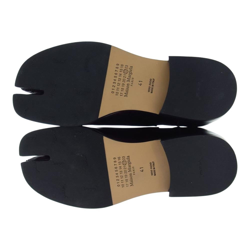 MAISON MARGIELA メゾンマルジェラ 20AW S57WU0150 Tabi Advocate Boots 足袋 タビ チェルシー サイドゴアブーツ ワインレッド系 41【極上美品】【中古】