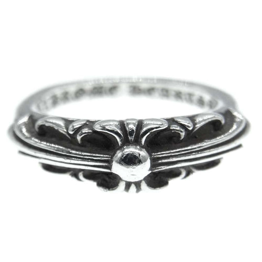 CHROME HEARTS クロムハーツ（原本無） BABY CLASSIC ベイビー クラシック フローラルクロス リング シルバー系 9号【中古】