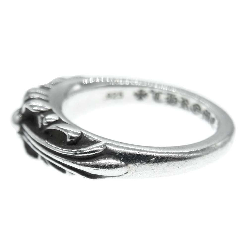 CHROME HEARTS クロムハーツ（原本無） BABY CLASSIC ベイビー クラシック フローラルクロス リング シルバー系 9号【中古】