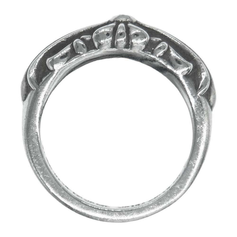 CHROME HEARTS クロムハーツ（原本無） BABY CLASSIC ベイビー クラシック フローラルクロス リング シルバー系 9号【中古】