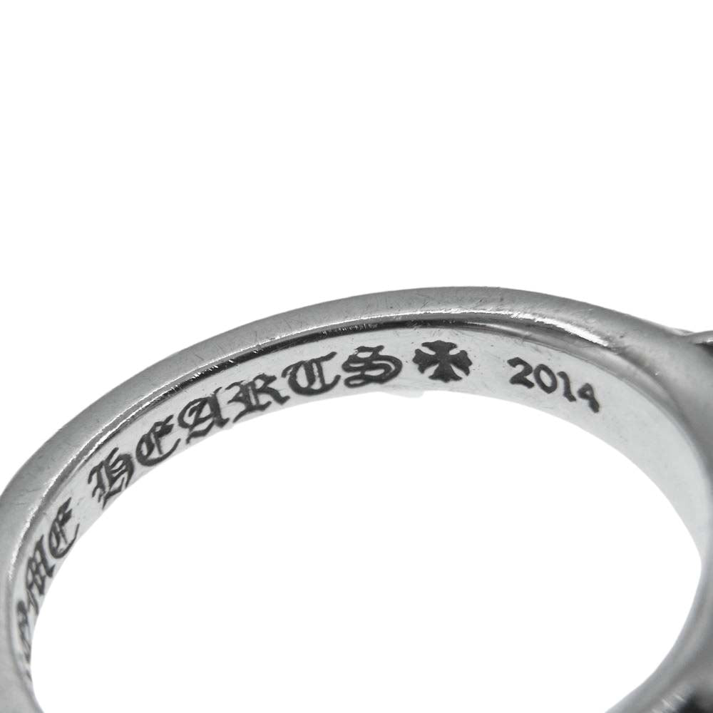 CHROME HEARTS クロムハーツ（原本無） BABY CLASSIC ベイビー クラシック フローラルクロス リング シルバー系 9号【中古】