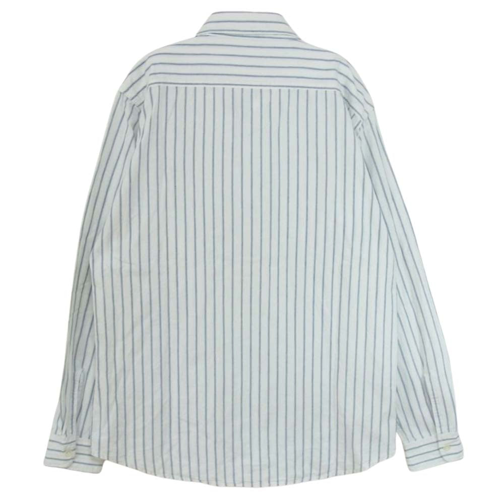 CAMCO カムコ シャンブレー ストライプ シャツ 長袖 ホワイト系 L【中古】