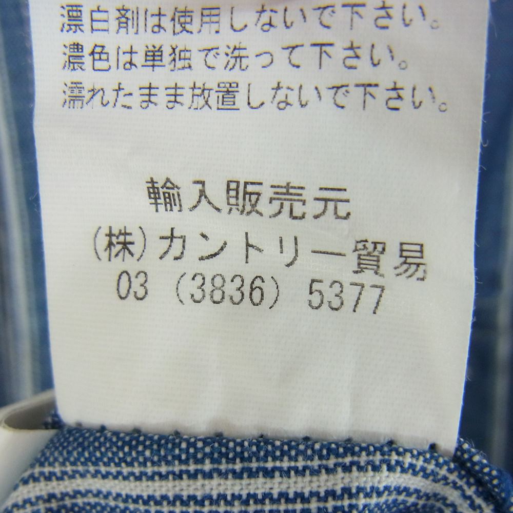 CAMCO カムコ シャンブレー ストライプ シャツ 長袖 ブルー系 L【中古】