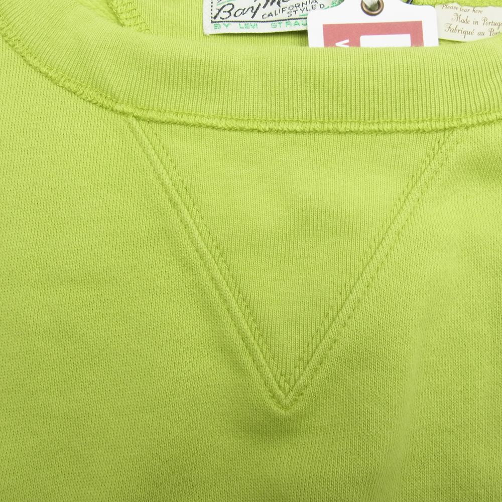 Levi's リーバイス 21931-0029 VINTAGE CLOTHING BAY MEADOWS SWEAT SHIRT ヴィンテージ クロージング ベイメドウズ 両V クルーネック スウェット シャツ 両V ライトグリーン系 M【美品】【中古】