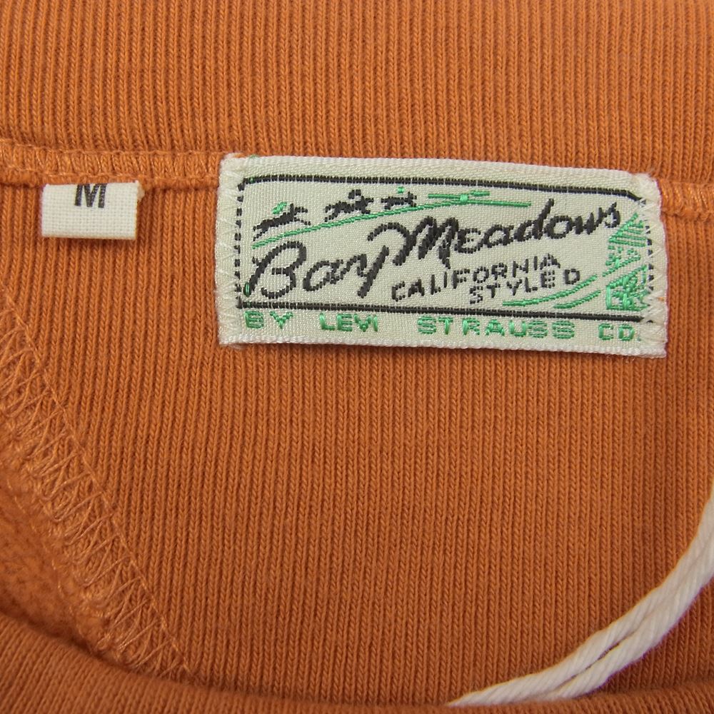 Levi's リーバイス 21931-0025 VINTAGE CLOTHING BAY MEADOWS SWEAT SHIRT ヴィンテージ クロージング ベイメドウズ 両V クルーネック スウェット シャツ オレンジ系 M【美品】【中古】