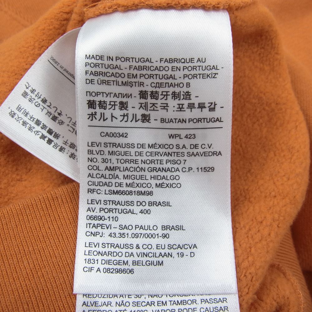 Levi's リーバイス 21931-0025 VINTAGE CLOTHING BAY MEADOWS SWEAT SHIRT ヴィンテージ クロージング ベイメドウズ 両V クルーネック スウェット シャツ オレンジ系 M【美品】【中古】