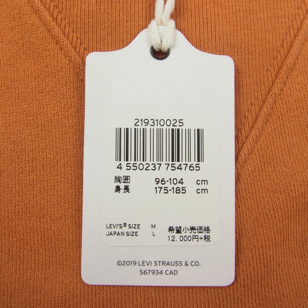 Levi's リーバイス 21931-0025 VINTAGE CLOTHING BAY MEADOWS SWEAT SHIRT ヴィンテージ クロージング ベイメドウズ 両V クルーネック スウェット シャツ オレンジ系 M【美品】【中古】