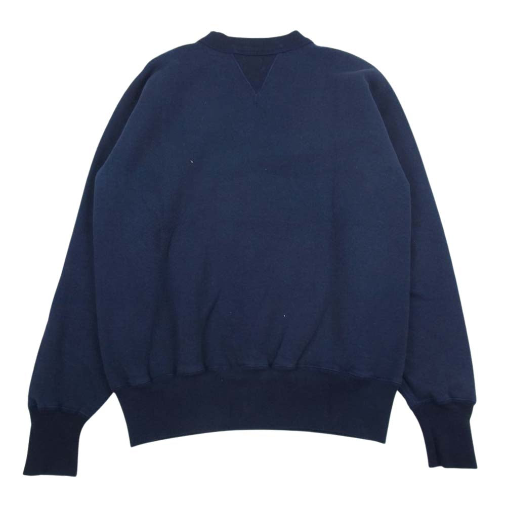 CUSHMAN クッシュマン FREEDOM SLEEVE スリーダム スリーブ スウェット ネイビー系 XL【中古】