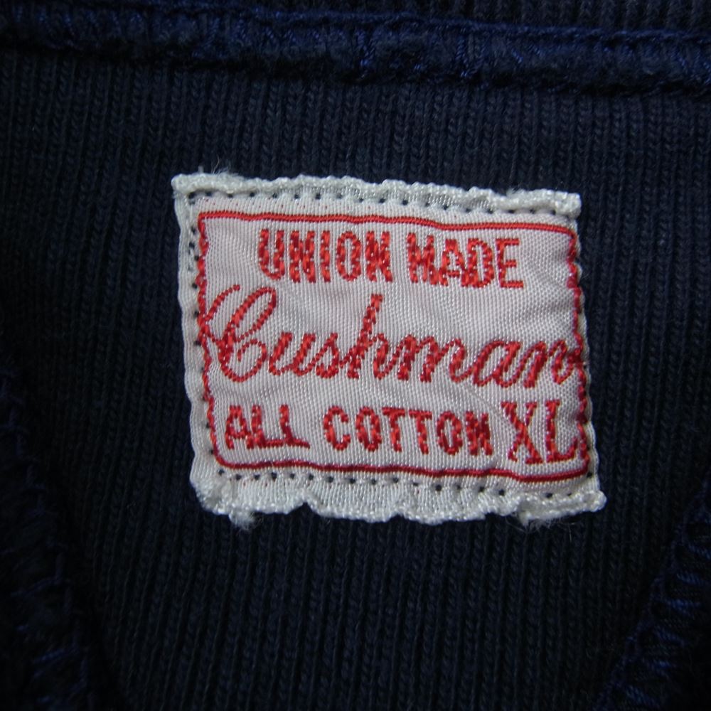 CUSHMAN クッシュマン FREEDOM SLEEVE スリーダム スリーブ スウェット ネイビー系 XL【中古】