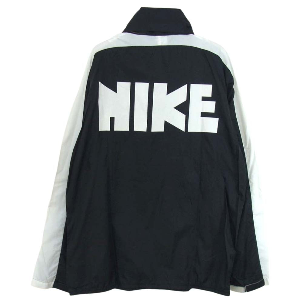 NIKE ナイキ 復刻 NIKE ゴツナイキ 風車ナイキ アノラック パーカー ナイロン ジャケット ブラック系 ホワイト系 S【中古】