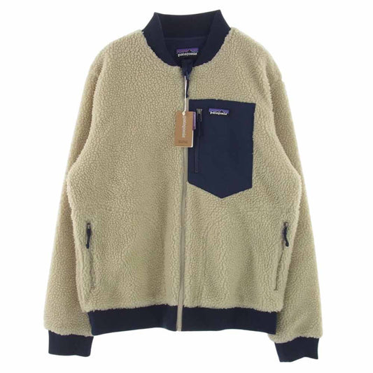 patagonia パタゴニア 19AW 22830 19年製 RETRO-X FLEECE BOMBER JACKET レトロ エックス ボマー フリース ジャケット クリーム系 M【中古】