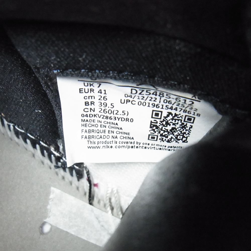 NIKE AIR JORDAN ナイキ ジョーダン DZ5485-612 1 RETRO HIGH OG CHICAGO LOST & FOUND レトロハイ シカゴ ロストアンドファウンド ハイカット スニーカー レッド系 ホワイト系 ブラック系 26.0cm【新古品】【未使用】【中古】