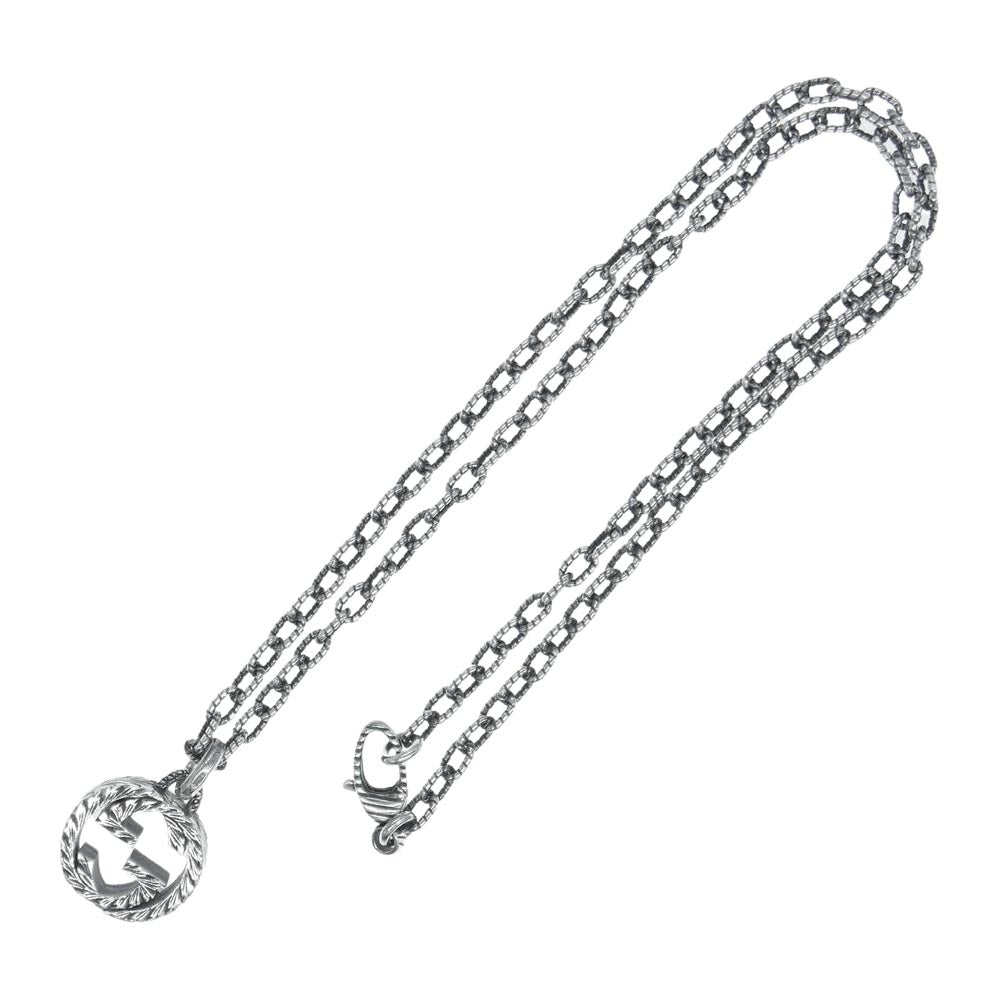 GUCCI グッチ 4217G 8402 インターロッキング G ロゴ ネックレス 