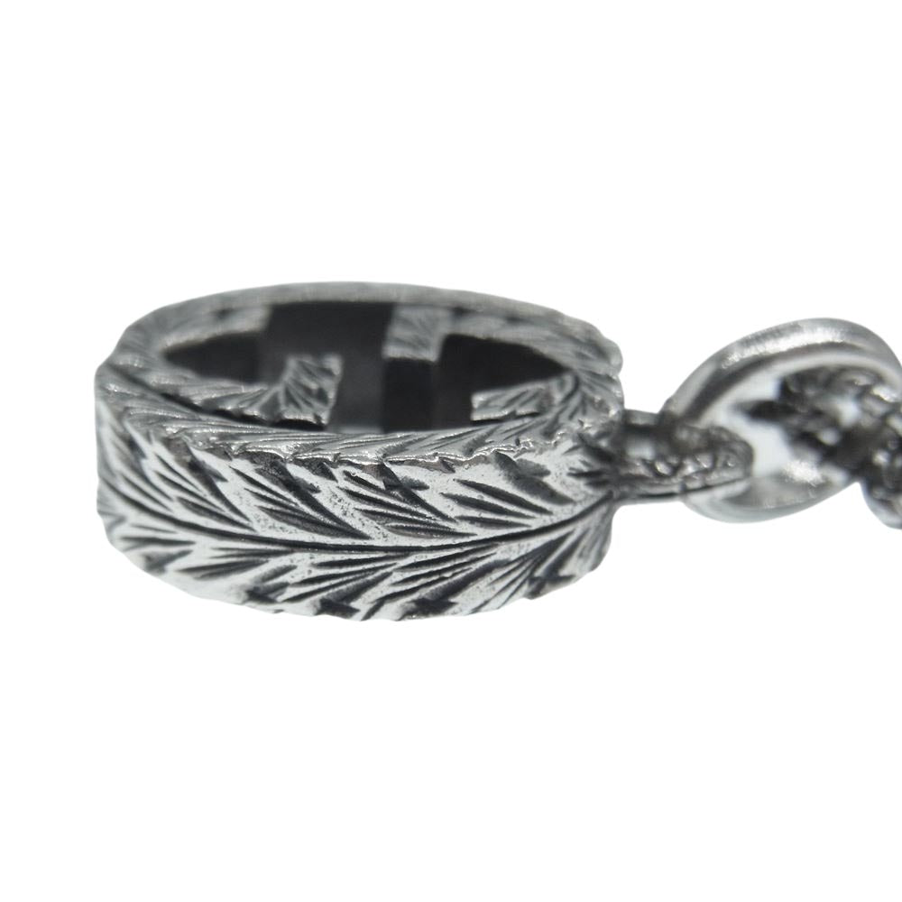 GUCCI グッチ 4217G 8402 インターロッキング G ロゴ ネックレス  シルバー系【中古】