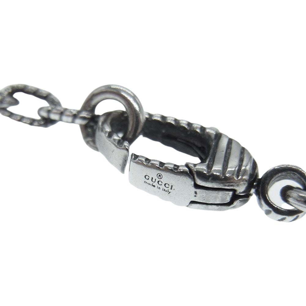 GUCCI グッチ 4217G 8402 インターロッキング G ロゴ ネックレス  シルバー系【中古】