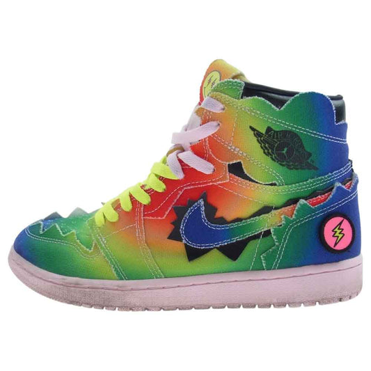 NIKE AIR JORDAN ナイキ ジョーダン DC3481-900 1 J Balvin High OG Rainbow J バルビン ハイ レトロ レインボー スニーカー マルチカラー系 27.0cm【中古】