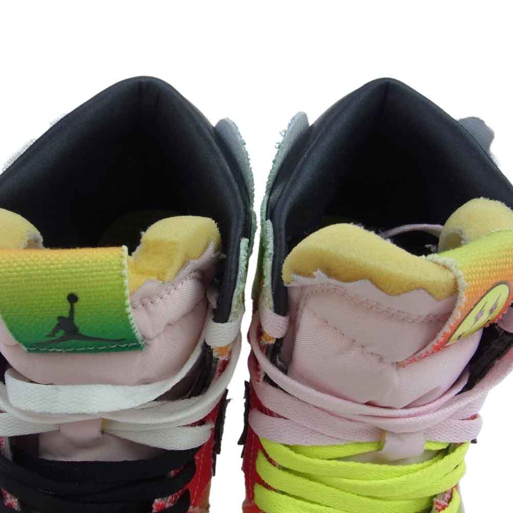 NIKE AIR JORDAN ナイキ ジョーダン DC3481-900 1 J Balvin High OG Rainbow J バルビン ハイ レトロ レインボー スニーカー マルチカラー系 27.0cm【中古】