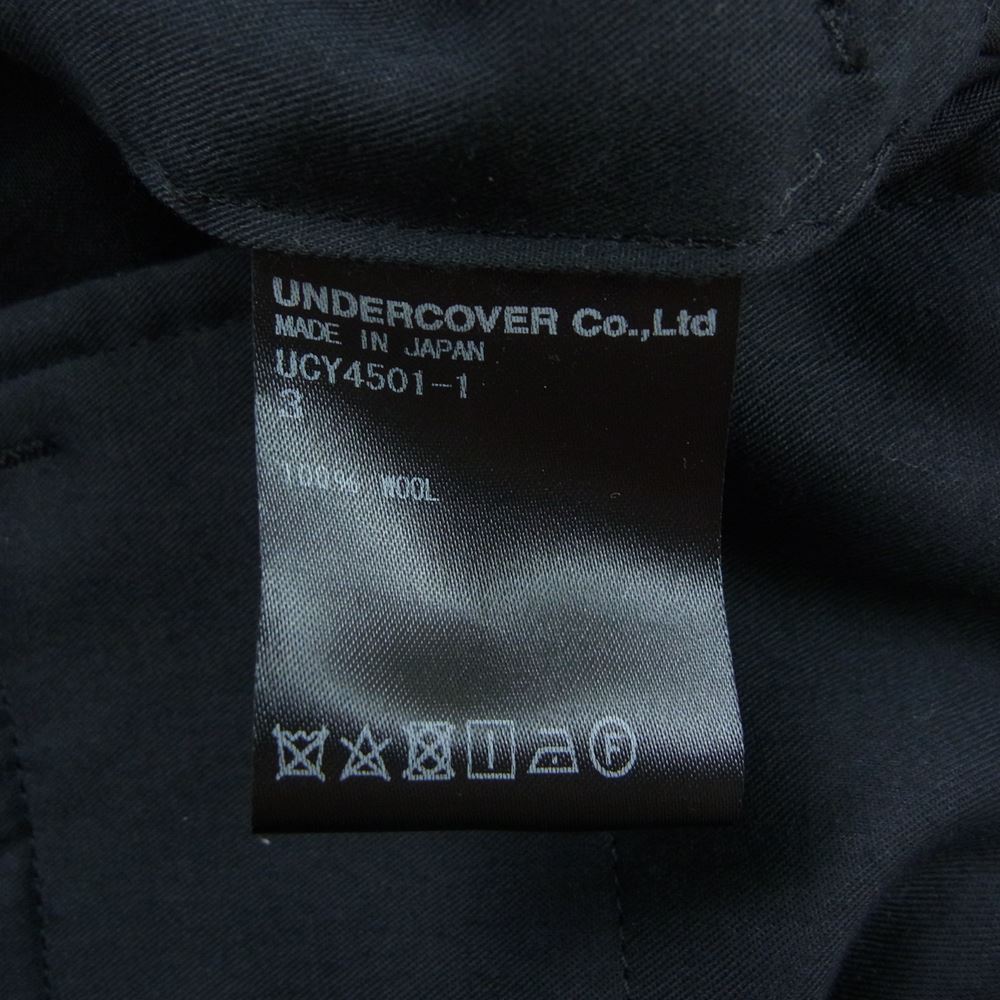 UNDERCOVER アンダーカバー 20SS UCY4501-1 SLIM SLACKS スリム スラックス ブラック系 3【中古】