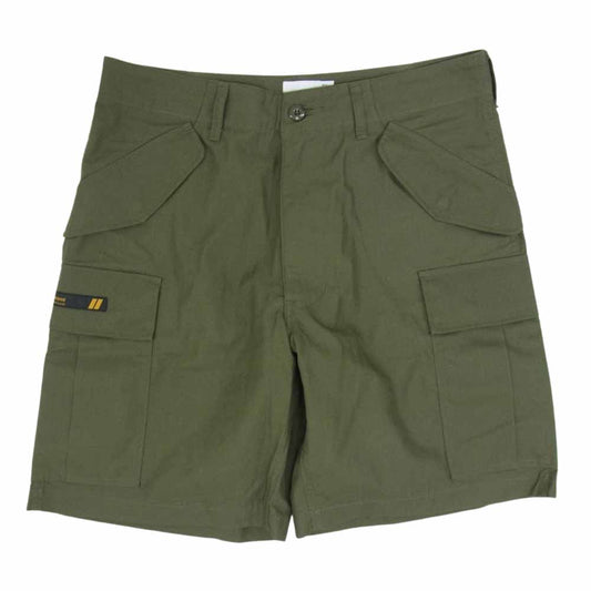 WTAPS ダブルタップス 21SS 211BRDT-PTM05 CARGO SHORTS COTTON RIPSTOP リップストップ カーゴ ショーツ ハーフ パンツ カーキ系 X02【中古】