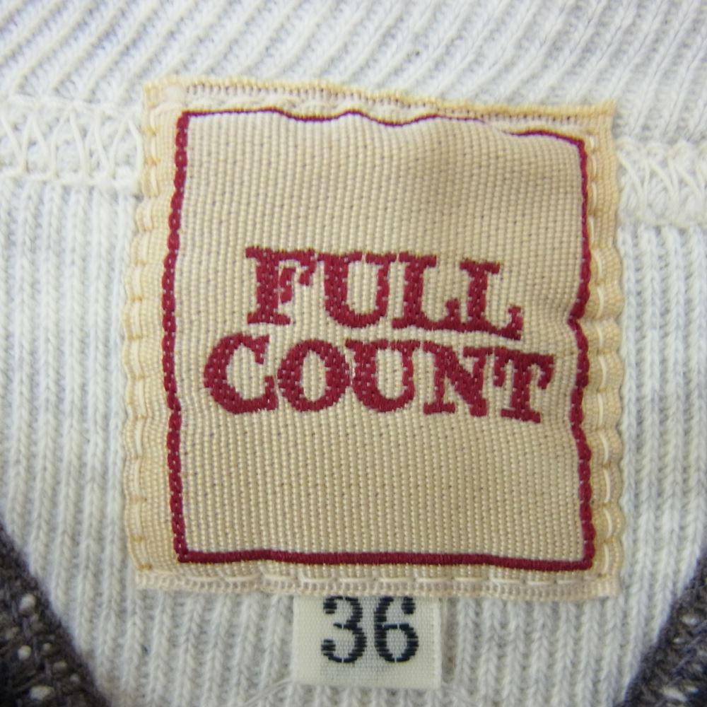FULLCOUNT フルカウント 両Vガゼット リブ セットインスリーブ スウェット トレーナー グレー系 ネイビー系 36【中古】
