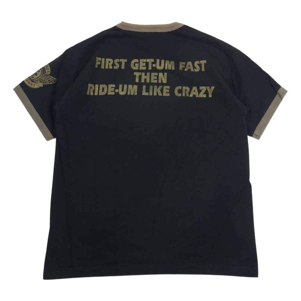 TOY'S McCOY トイズマッコイ GARAGE COMPANY ガレージカンパニー プリント 半袖 Tシャツ ブラック系 M【中古】
